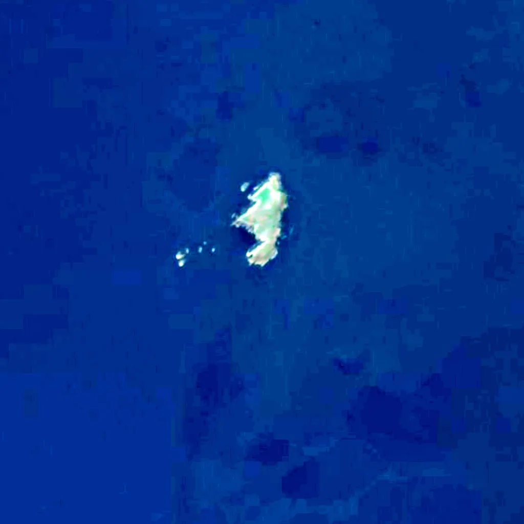 The ground above Fingal's Cave (Sentinel-2)