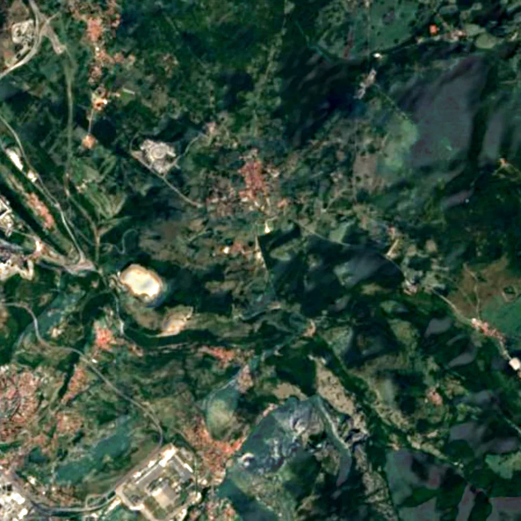 The ground above Foiba of Basovizza (Sentinel-2)