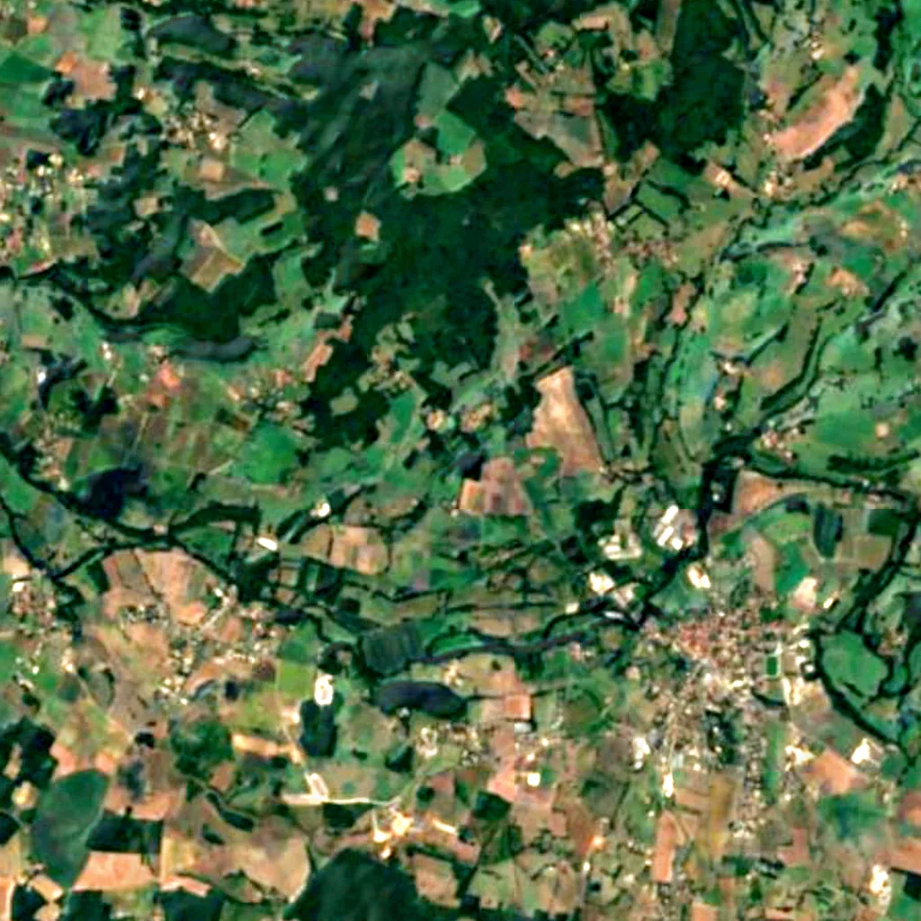 The ground above Fontéchevade cave (Sentinel-2)
