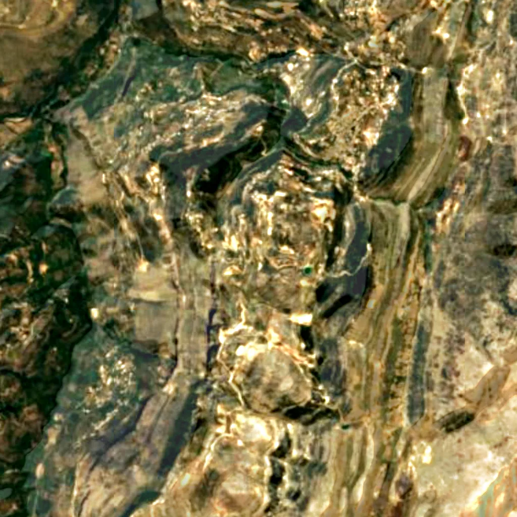 The ground above Fortress of Niha (Sentinel-2)