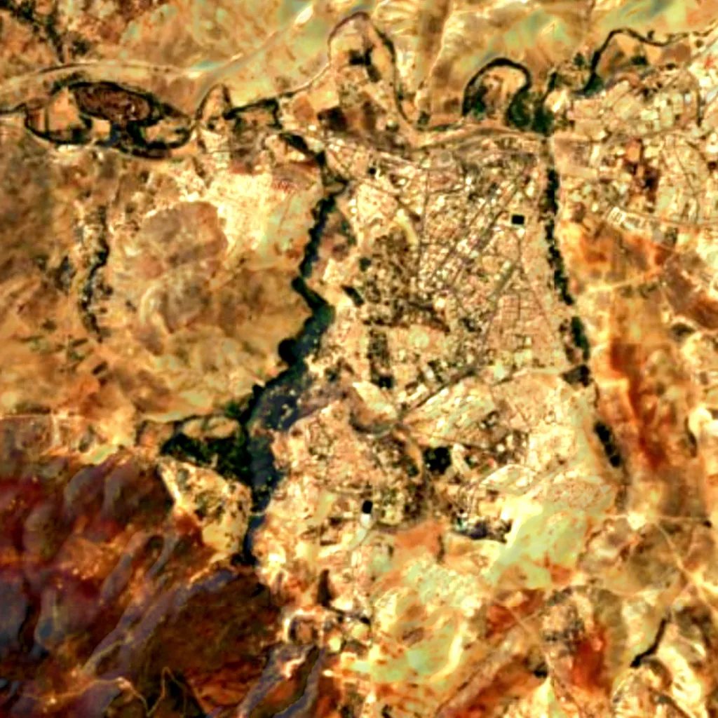 The ground above Friouato caves (Sentinel-2)