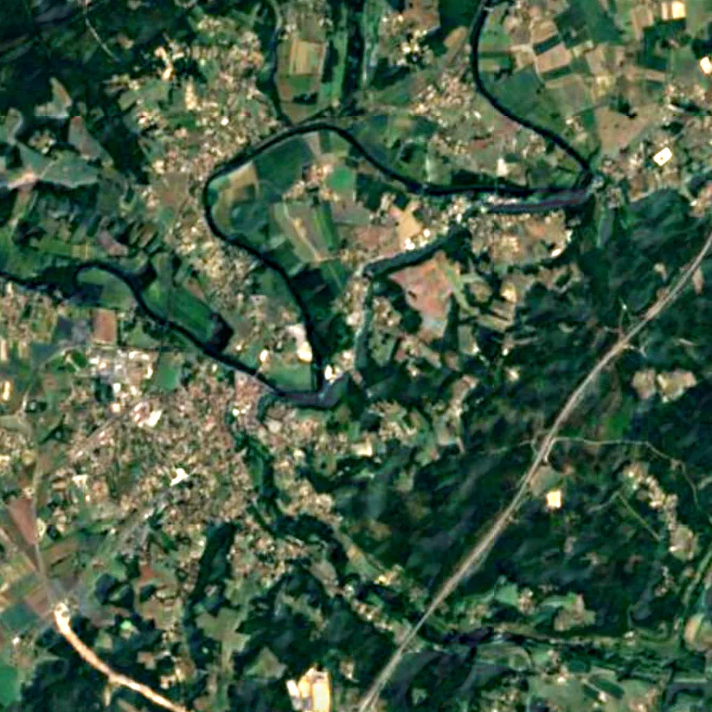 The ground above Gabillou cave (Sentinel-2)