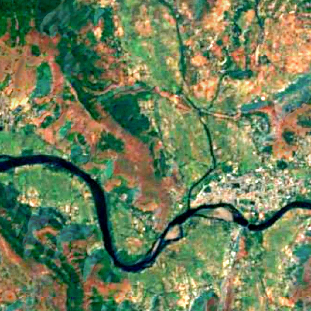 The ground above Gandharpale Caves (Sentinel-2)