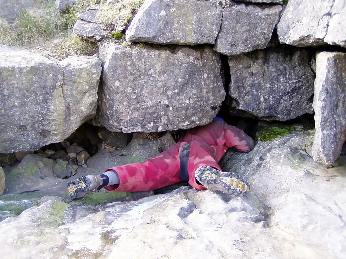 Entrance to Rat Hole, Gaping Gill