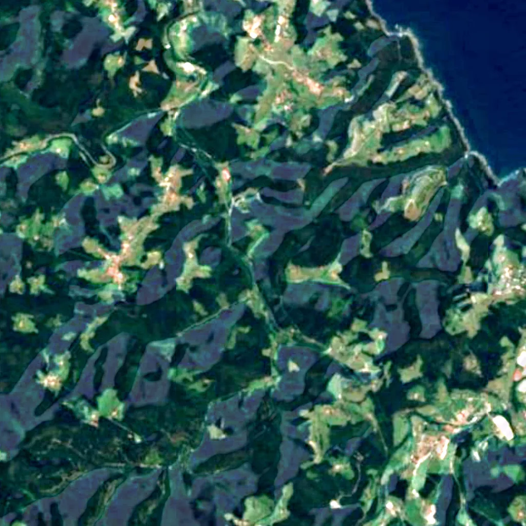 The ground above Goikolau (Sentinel-2)