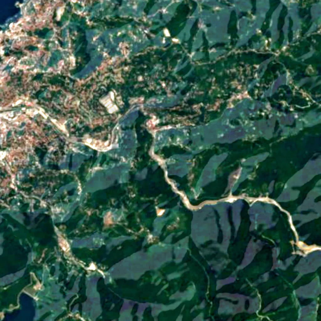 The ground above Gökgöl Cave (Sentinel-2)