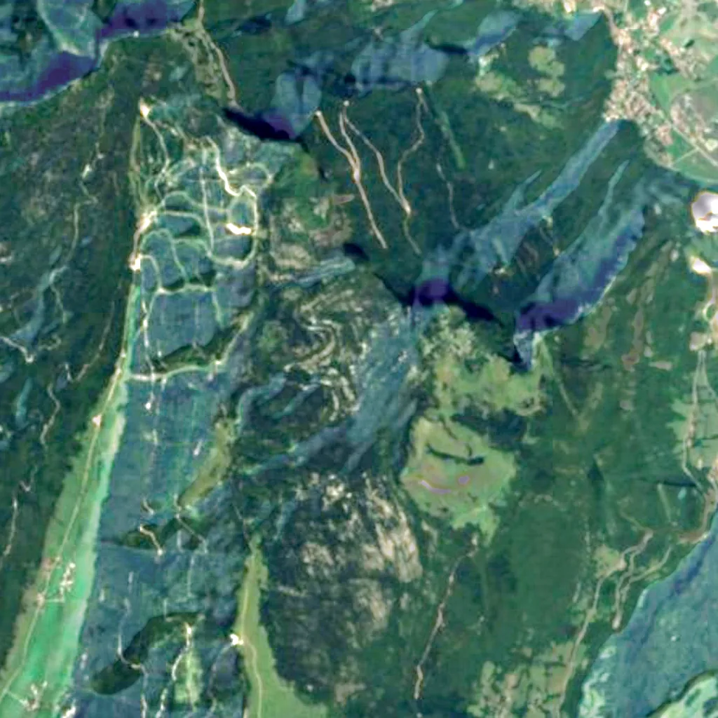 The ground above Gouffre Berger (Sentinel-2)