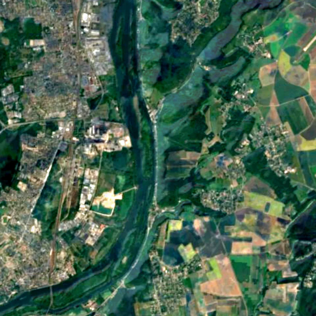 The ground above Gouy Cave (Sentinel-2)