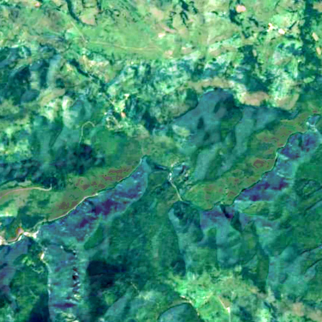 The ground above Govještica (Sentinel-2)