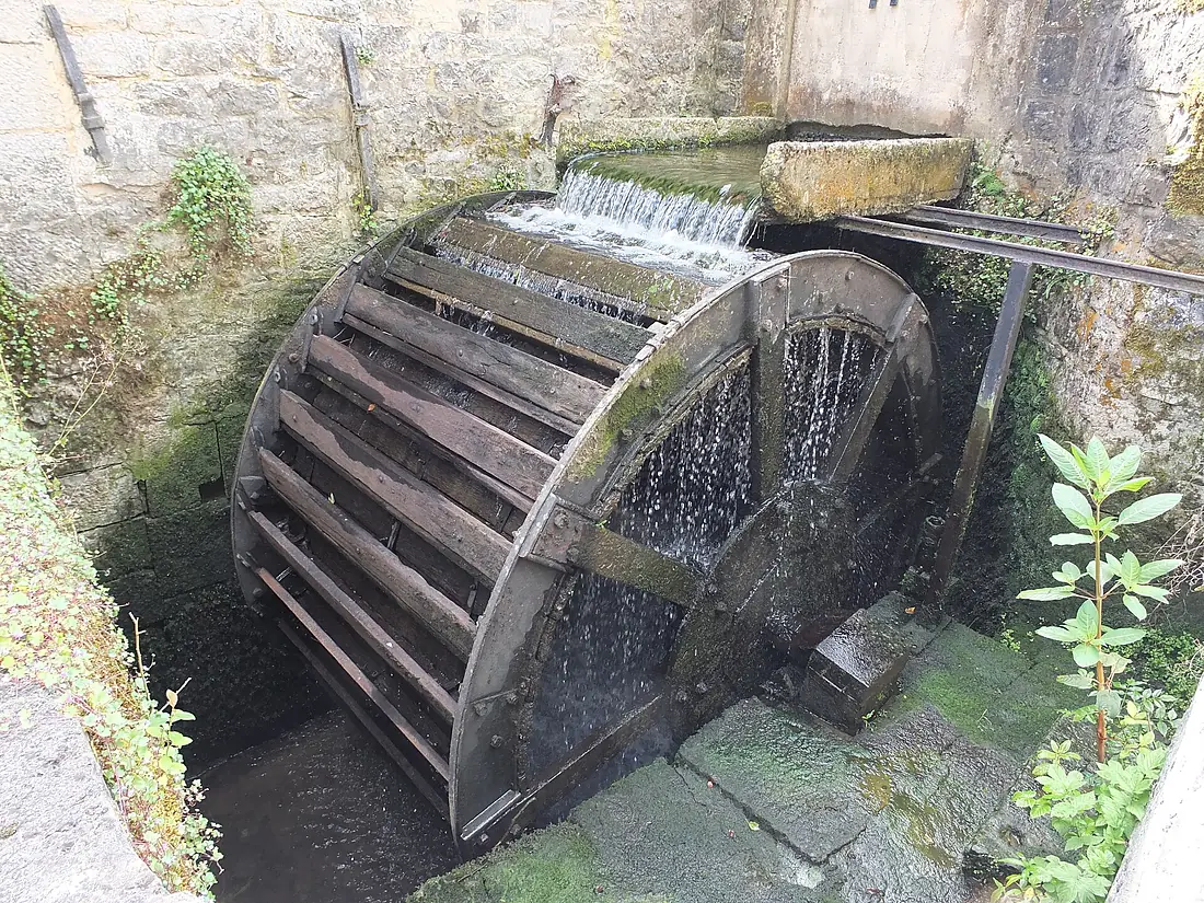 Goyet Overshot water wheel
