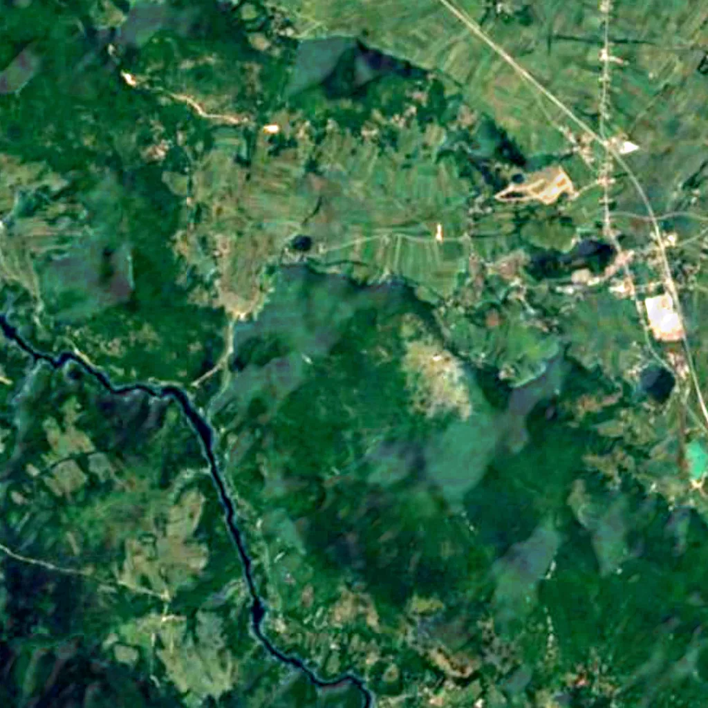 The ground above Grabovača (Sentinel-2)