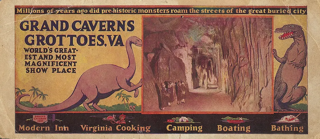 Grand Caverns ink blotter