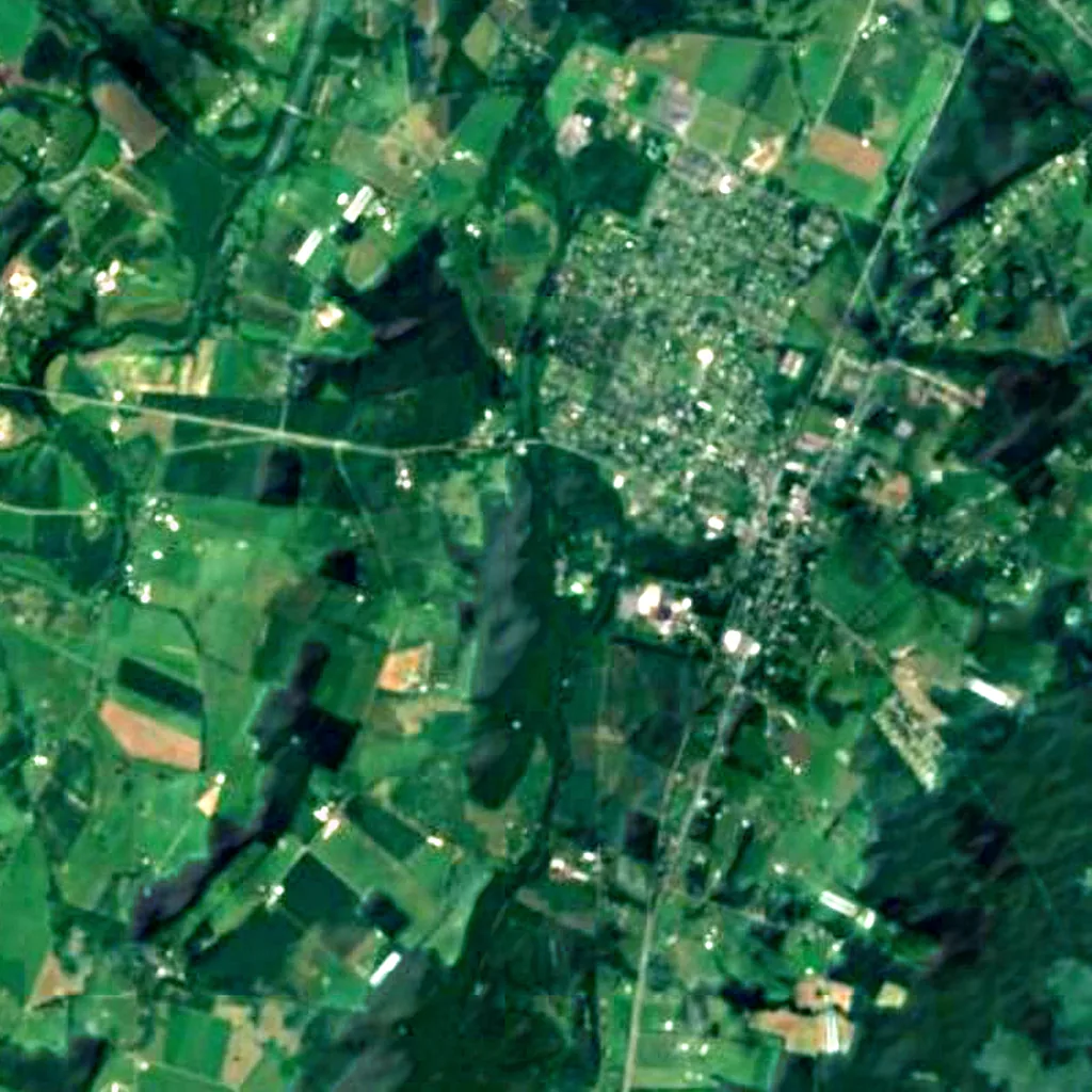 The ground above Grand Caverns (Sentinel-2)
