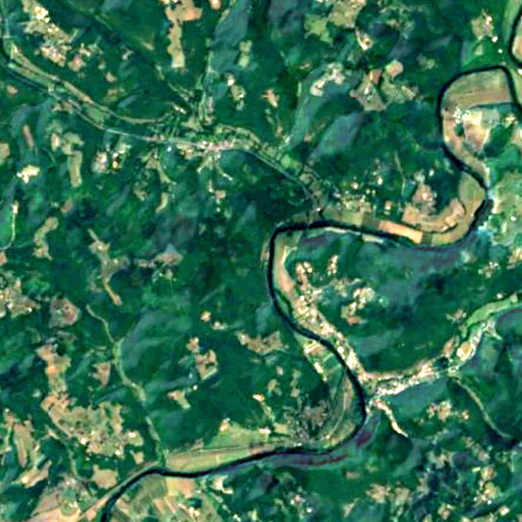 The ground above Grand Roc cave (Sentinel-2)