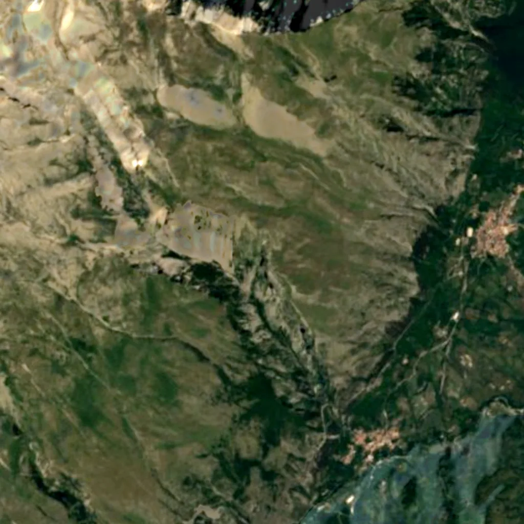 The ground above Grotta del Cavallone (Sentinel-2)