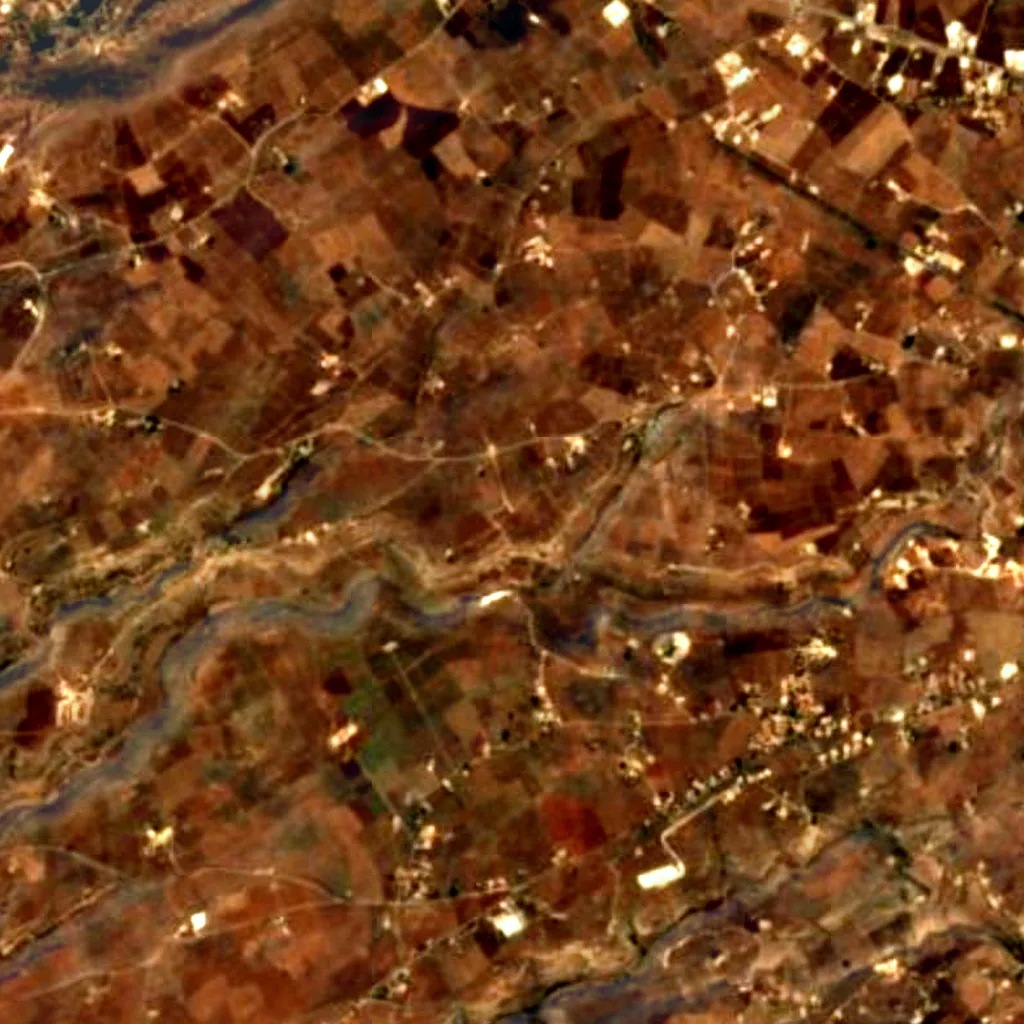 The ground above Grotta Delle Trabacche (Sentinel-2)