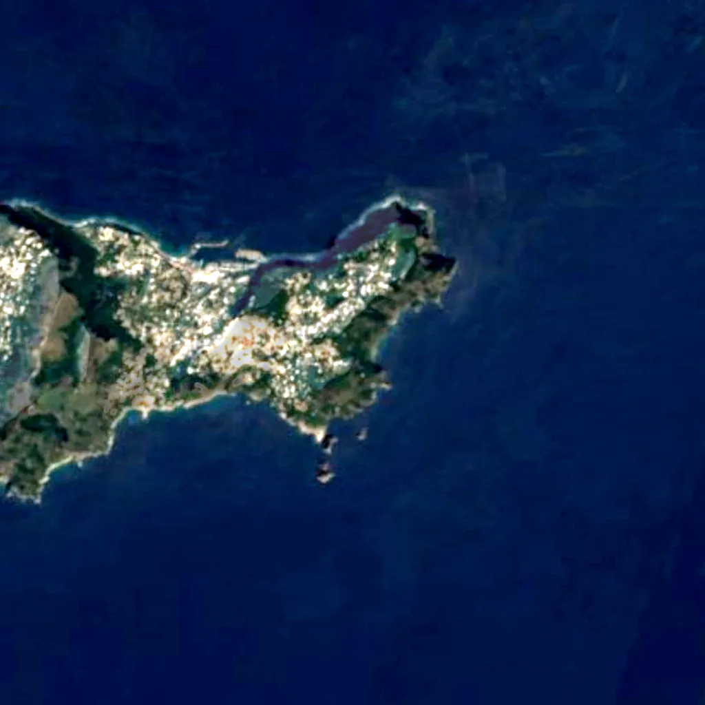 The ground above Grotta di Matromania (Sentinel-2)
