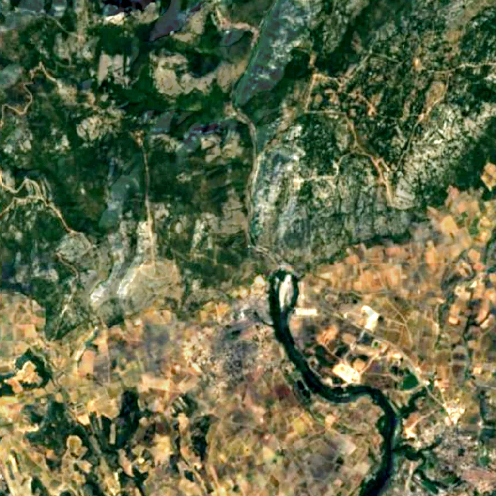 The ground above Grotte de Clamouse (Sentinel-2)