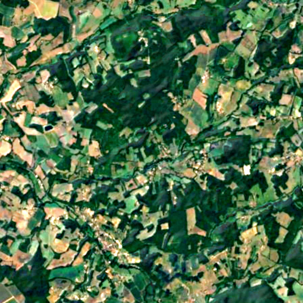 The ground above Grotte de la Mairie (Sentinel-2)