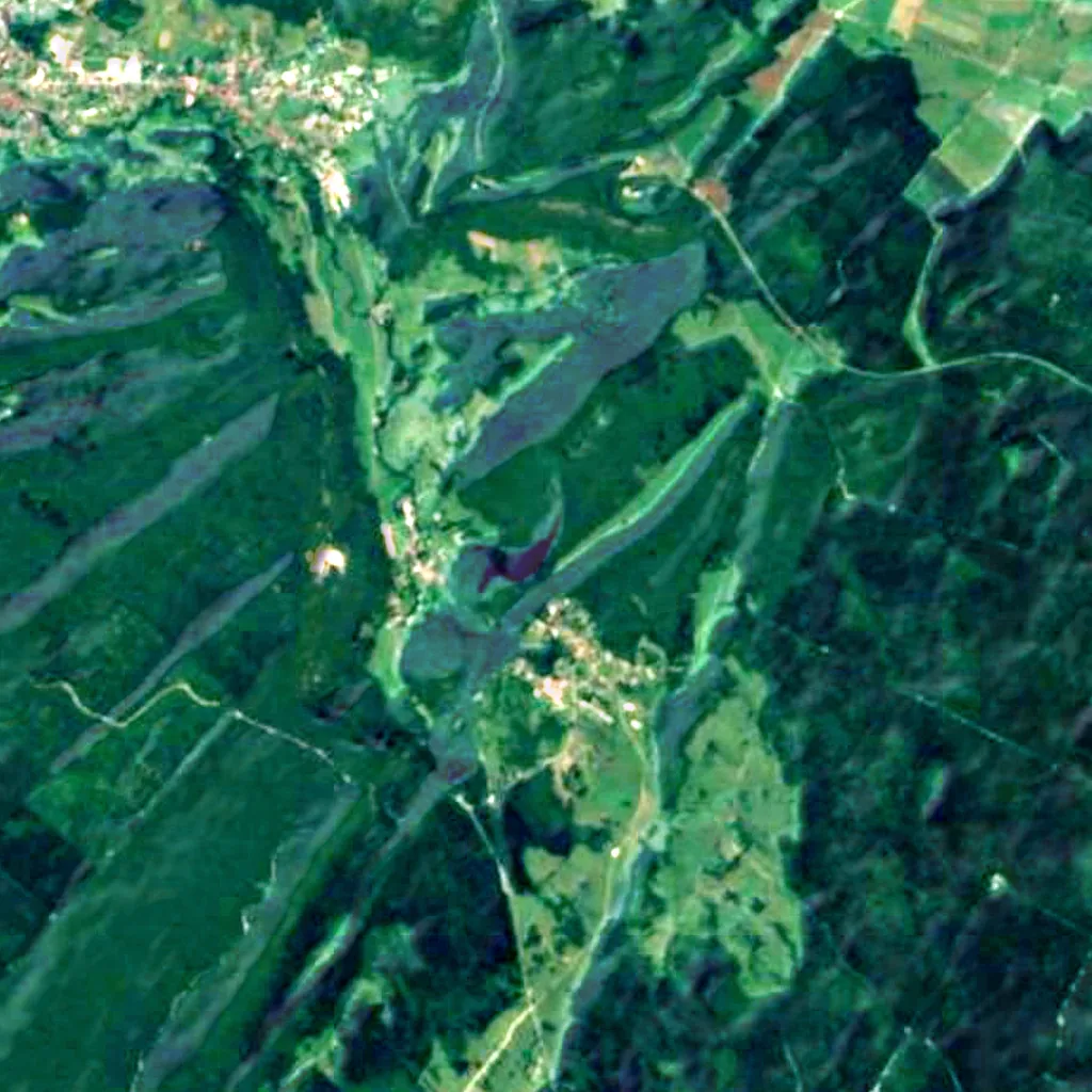 The ground above Grotte des Planches (Sentinel-2)
