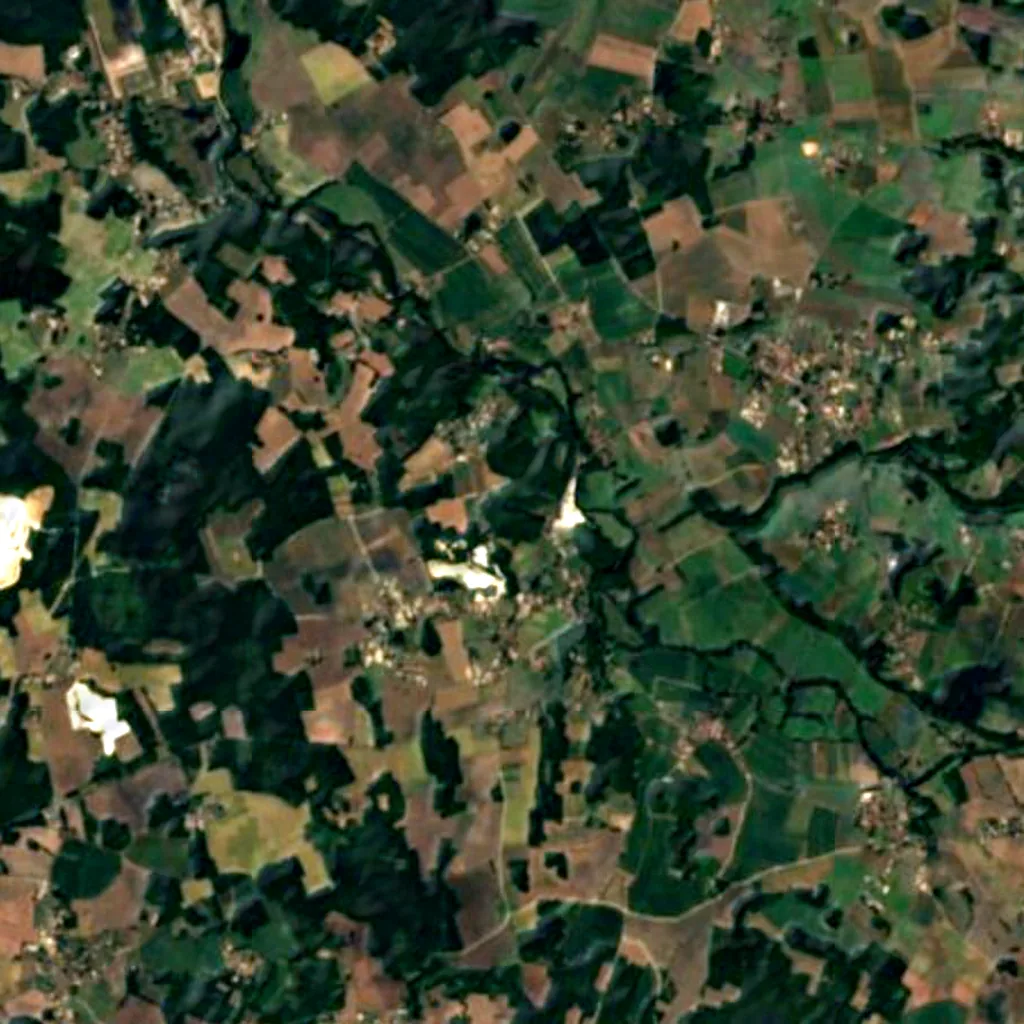 The ground above Grotte du Visage (Sentinel-2)