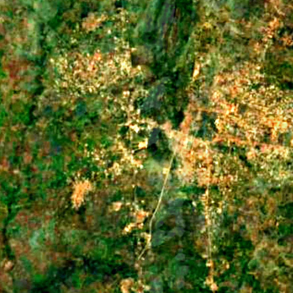 The ground above Grotte Notre-Dame d'Arigbo (Sentinel-2)