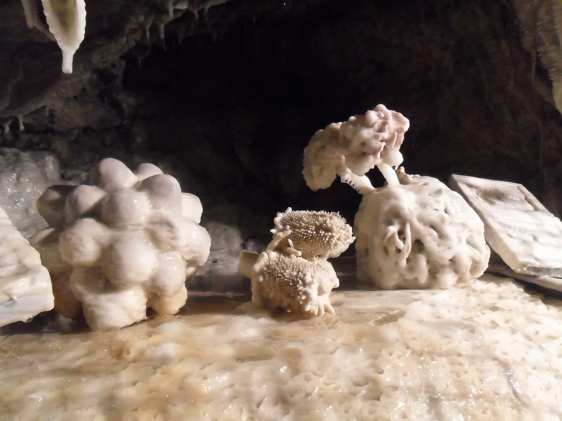 Les Grottes Pétrifiantes petrified objects