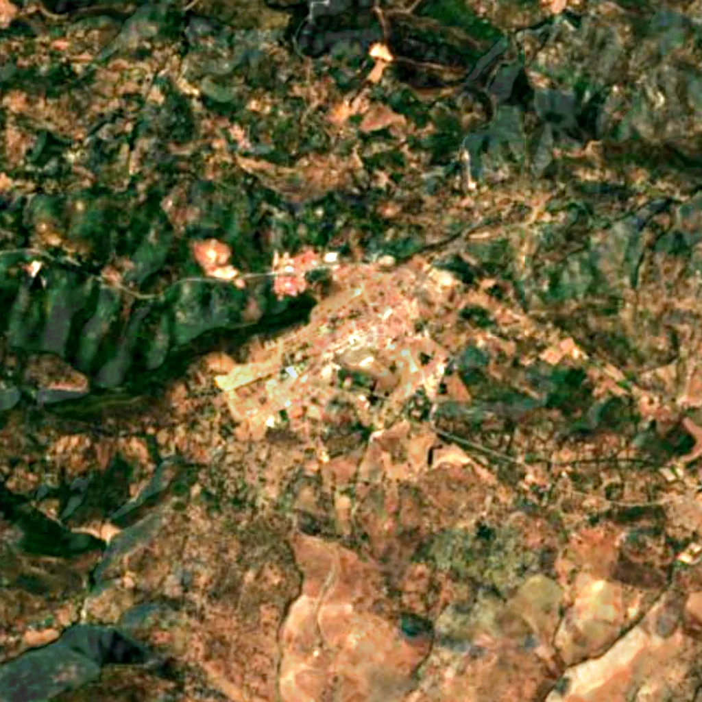 The ground above Gruta de las Maravillas (Sentinel-2)