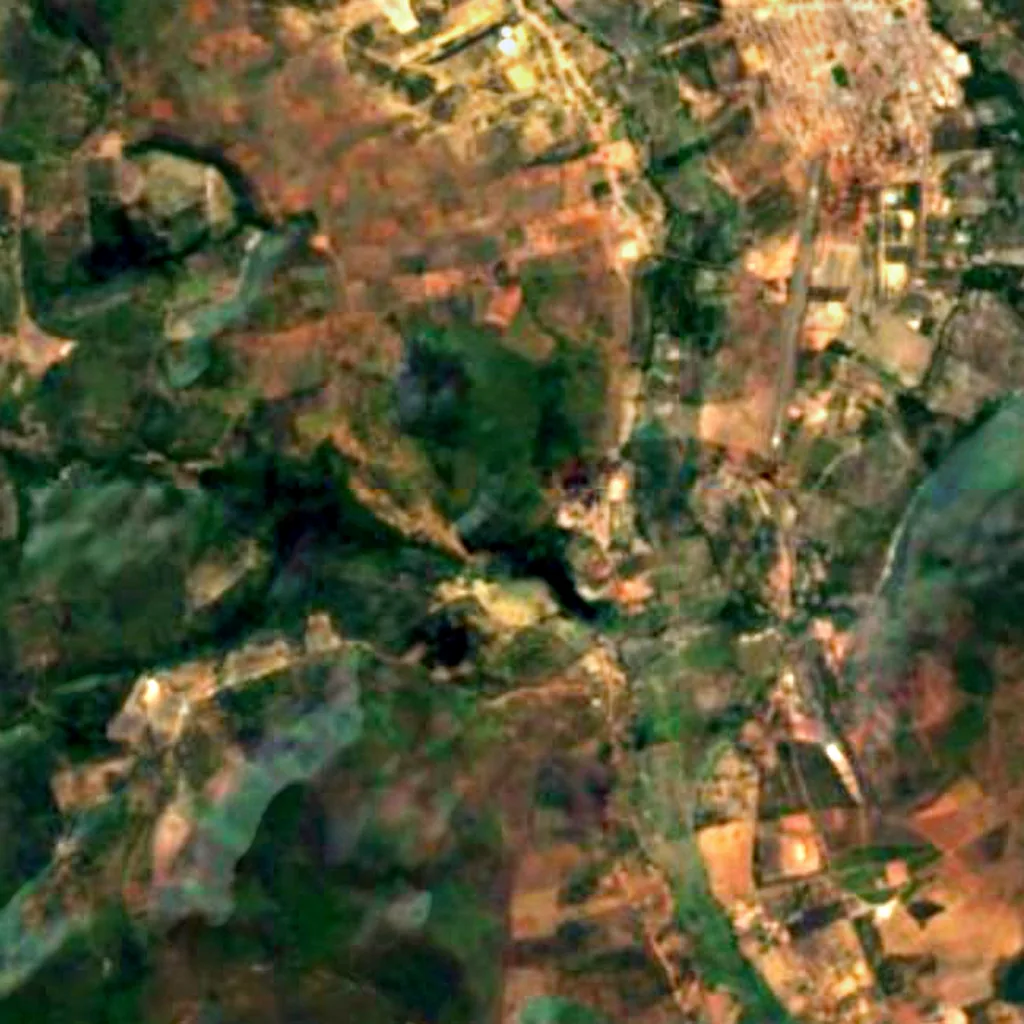 The ground above Gruta de Mangabeira (Sentinel-2)