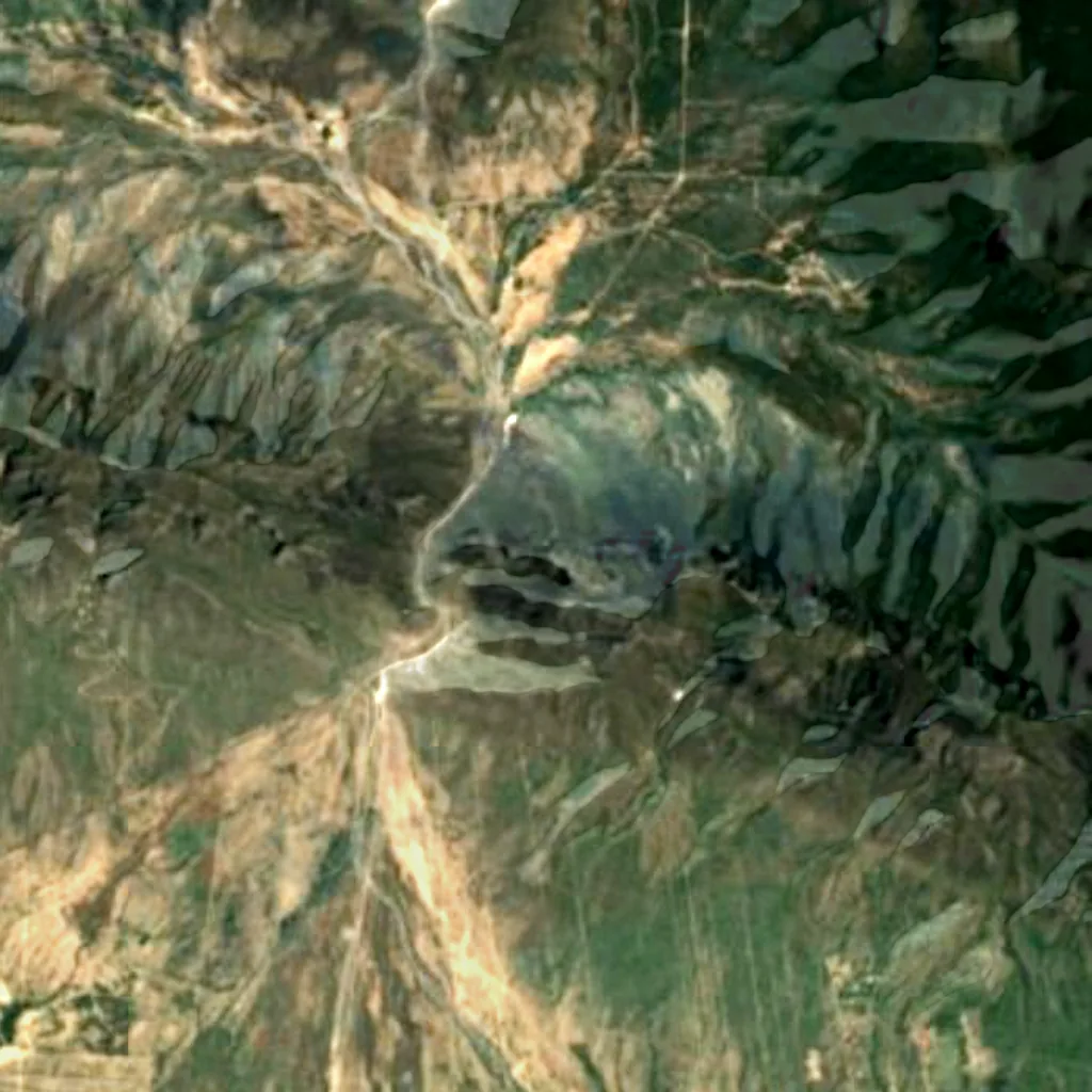 The ground above Grutas de García (Sentinel-2)
