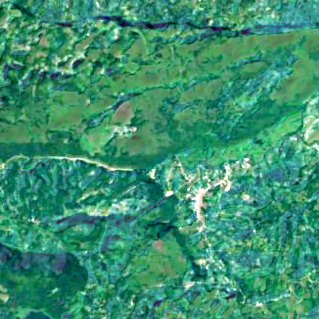 The ground above Grutas de Lanquín (Sentinel-2)