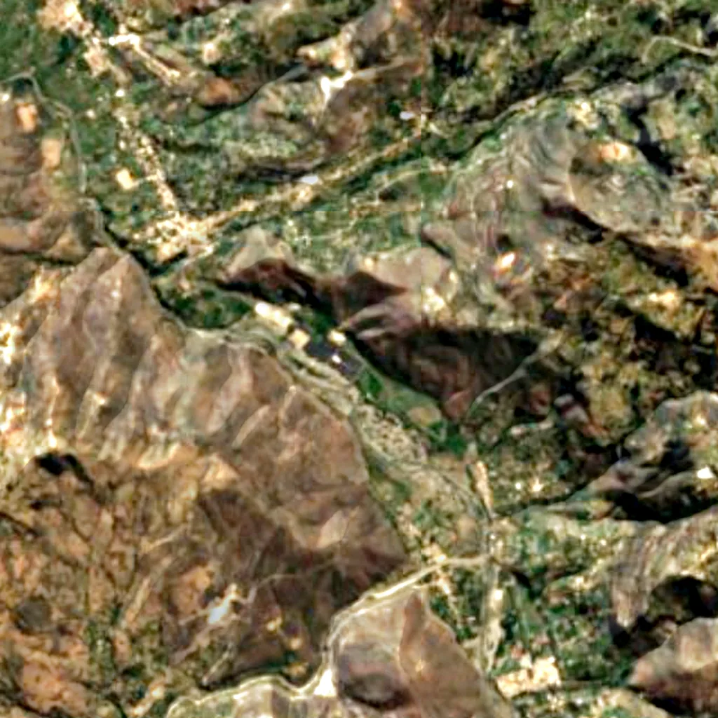 The ground above Guitarrero Cave (Sentinel-2)