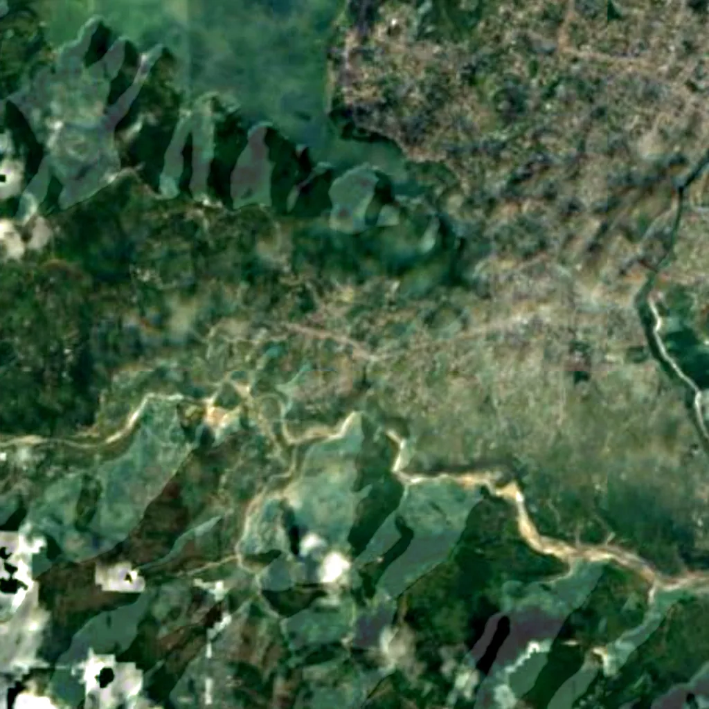 The ground above Gupteshwor Mahadev Cave (Sentinel-2)