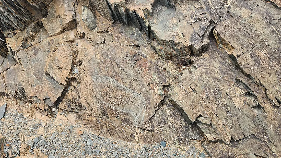 Rock art site north of Khoit Tsenkher Cave 1