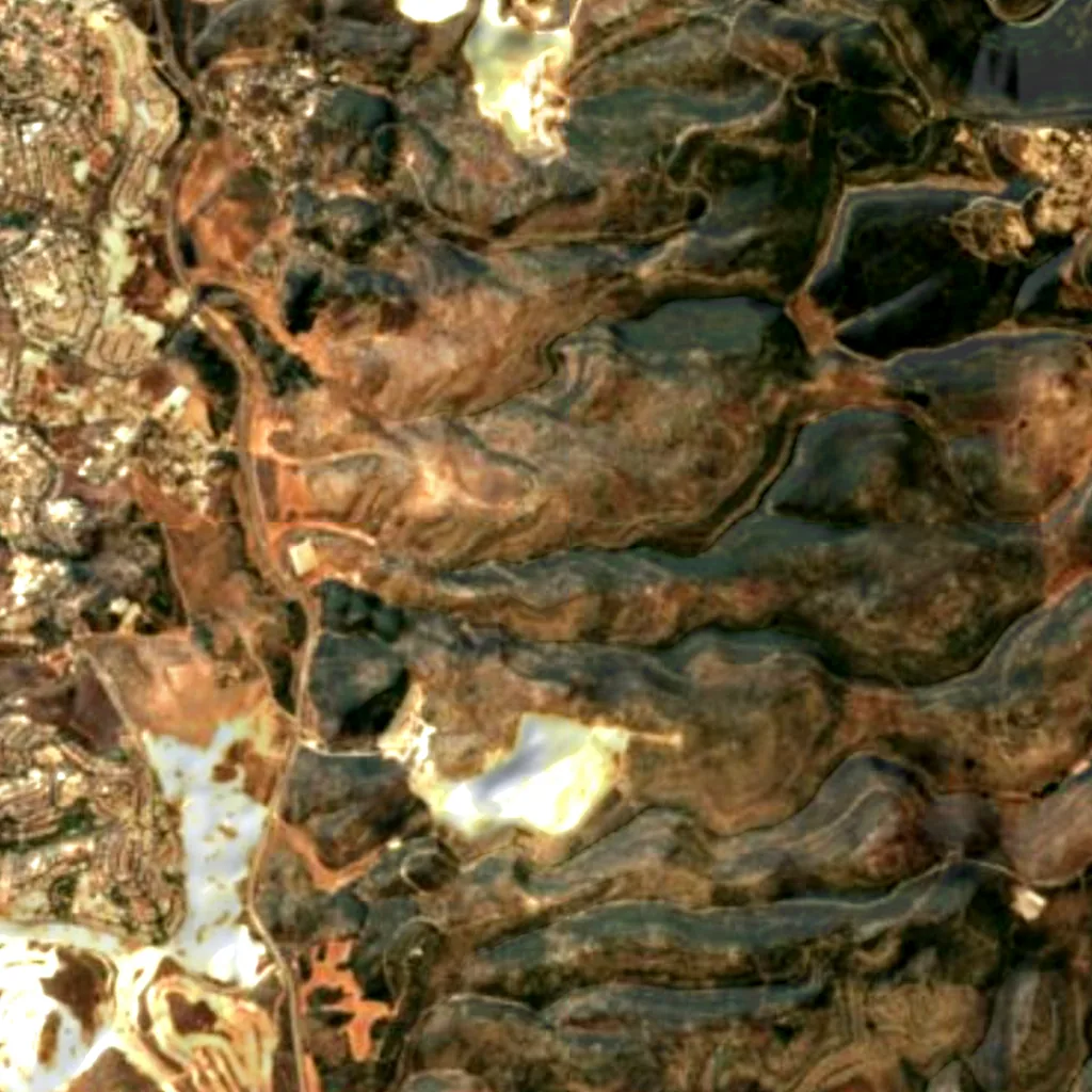 The ground above Ha-Teomim cave (Sentinel-2)