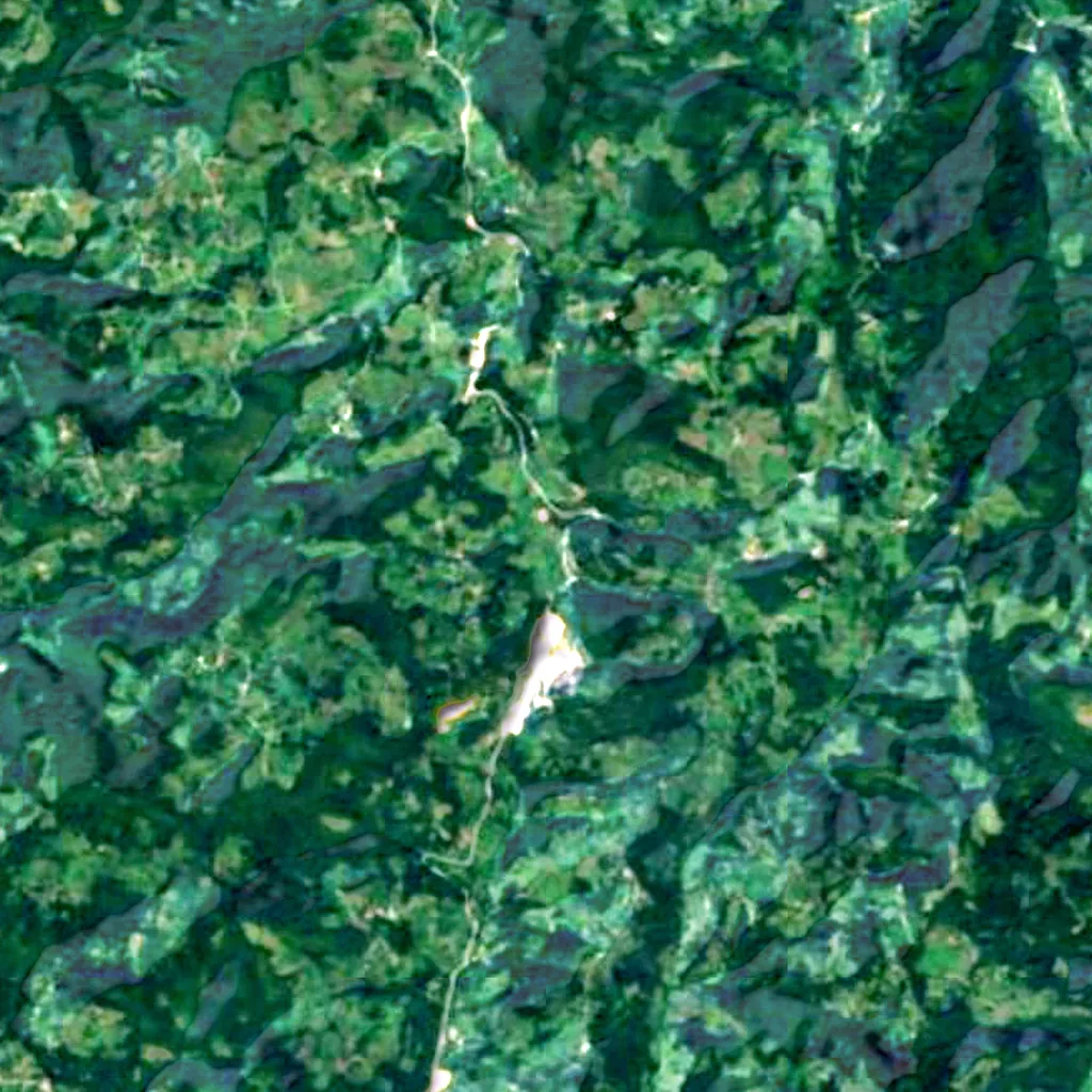 The ground above Haji Prodan’s cave (Sentinel-2)