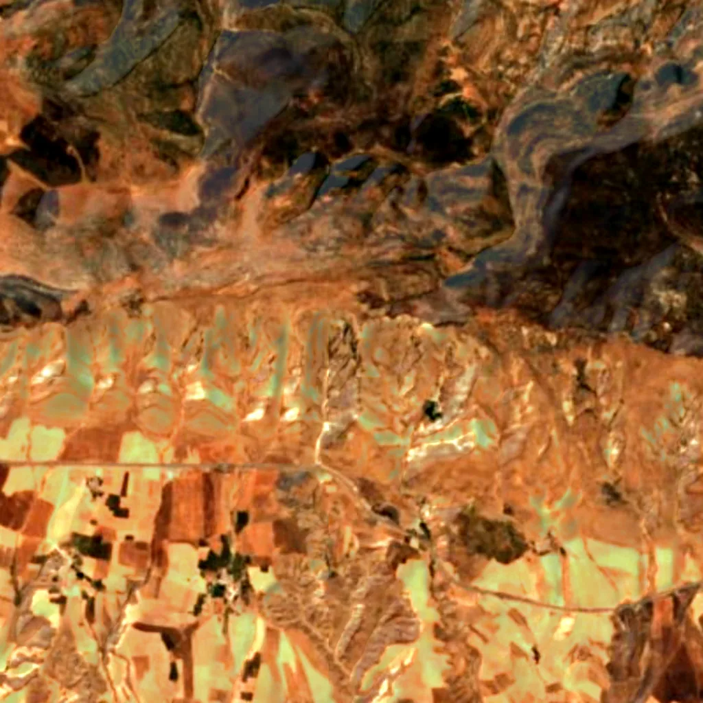 The ground above Hassuni Caves (Sentinel-2)