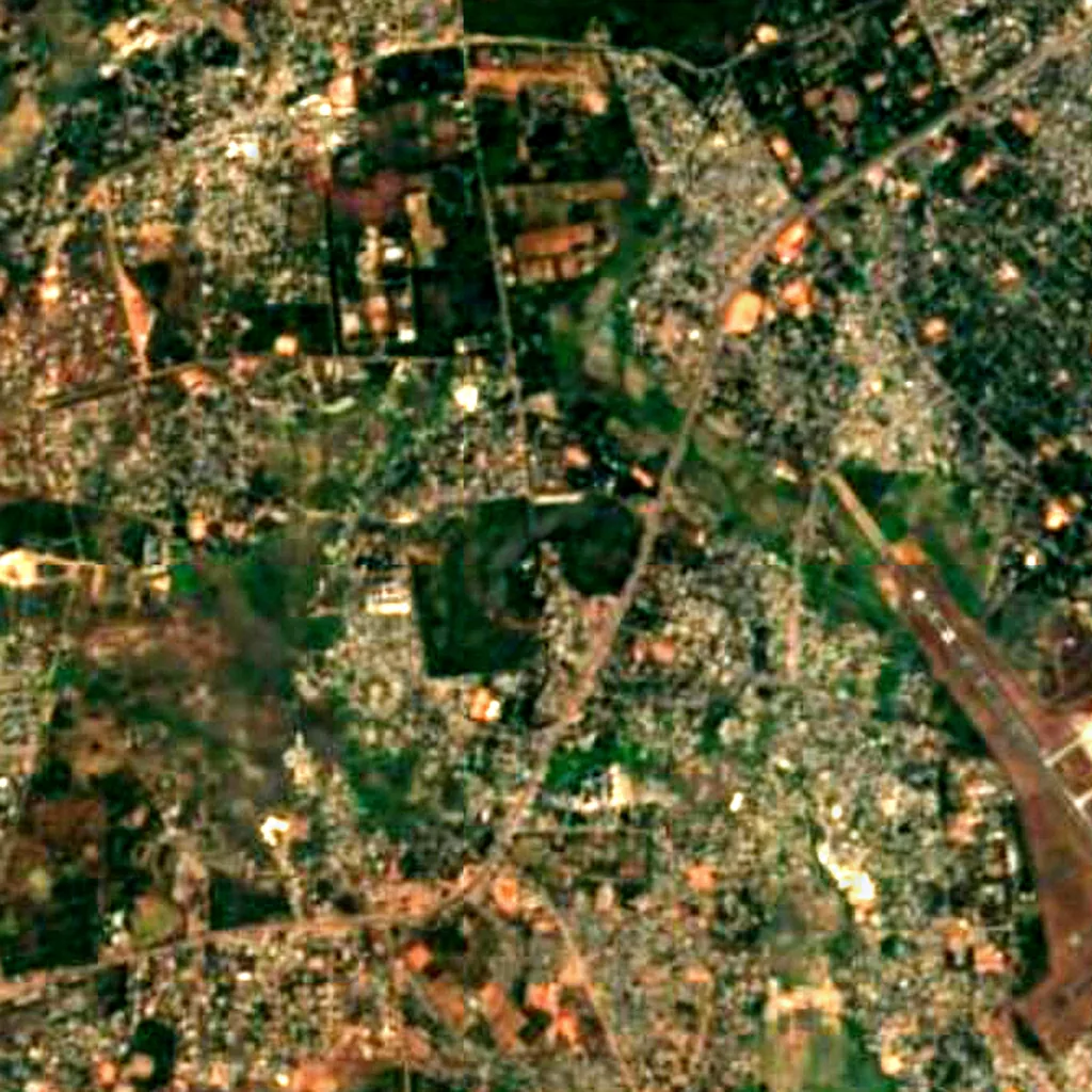 The ground above Hathigumpha inscription (Sentinel-2)