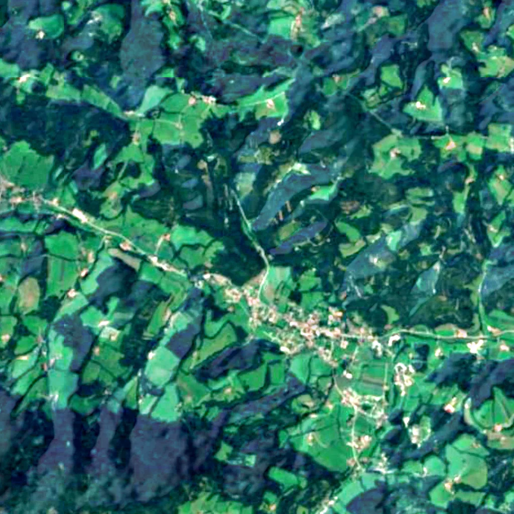 The ground above Hermannshöhle (Sentinel-2)