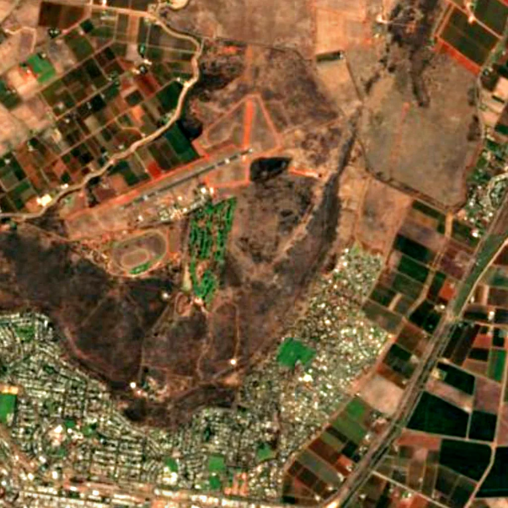 The ground above Hermit's Cave (Sentinel-2)