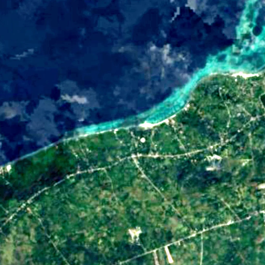 The ground above Hinagdanan Cave (Sentinel-2)