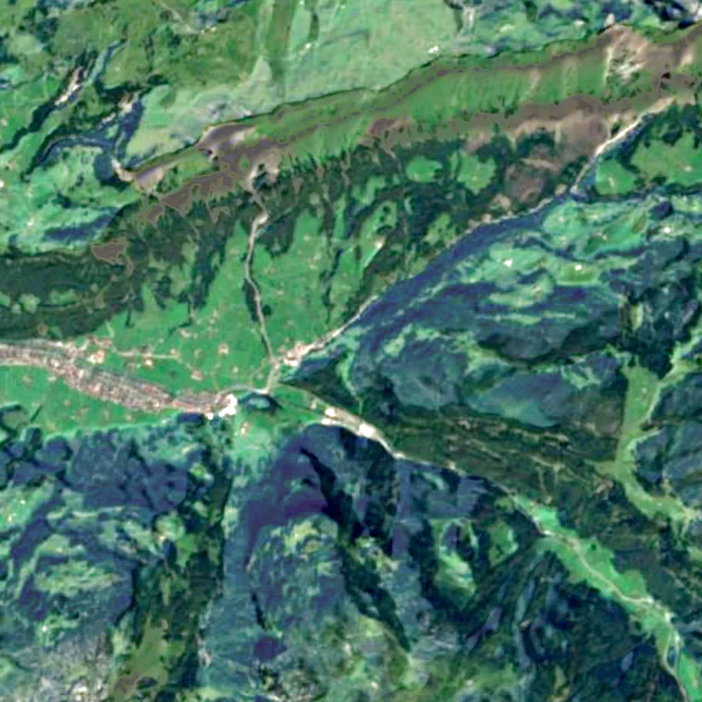The ground above Hölloch Cave (Sentinel-2)