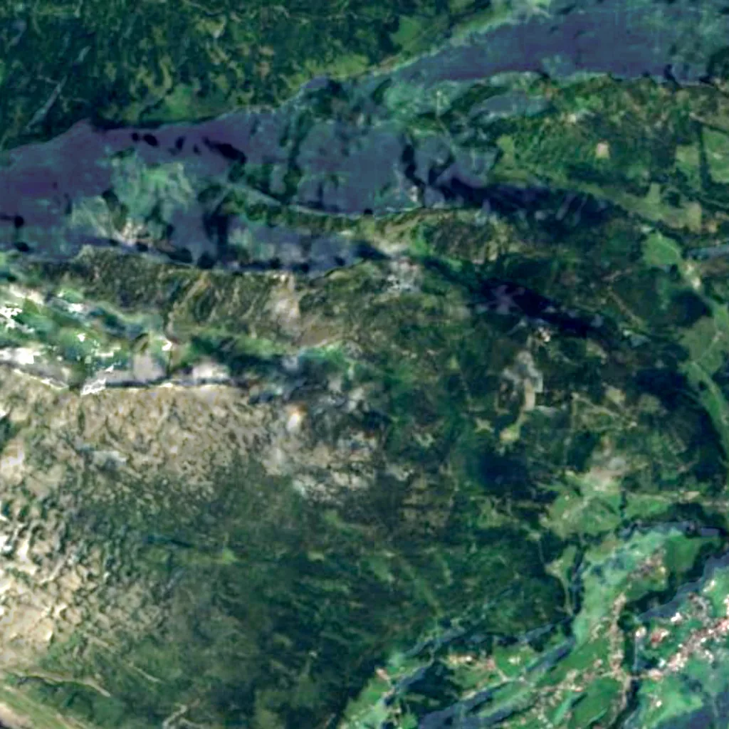 The ground above Hölloch (Sentinel-2)