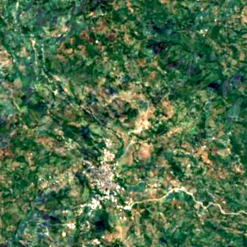 The ground above Holy Spirit Grotto (Sentinel-2)