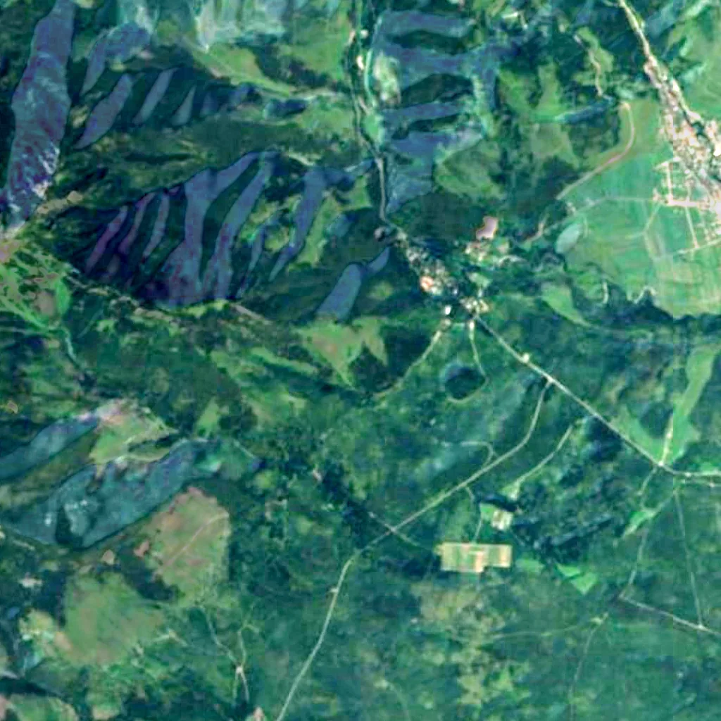 The ground above Hučavá diera (Sentinel-2)