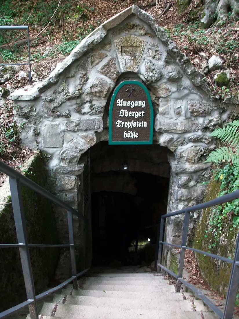 Iberger Tropfsteinhöhle, Ausgang