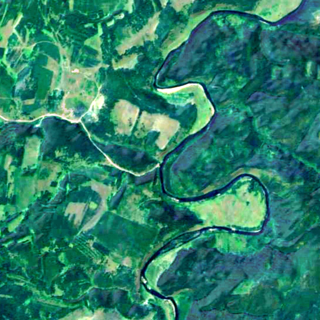 The ground above Idrisovskaya Cave (Sentinel-2)