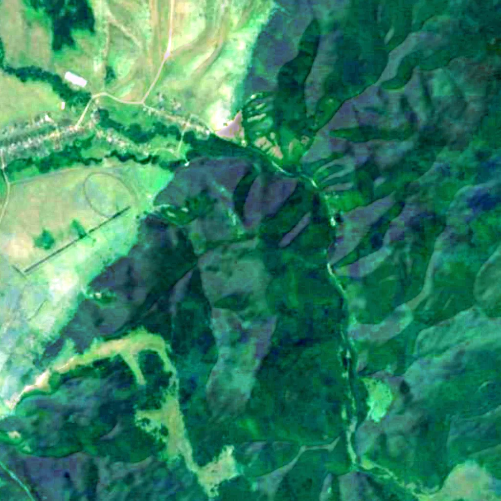 The ground above Ilasin Cave (Sentinel-2)