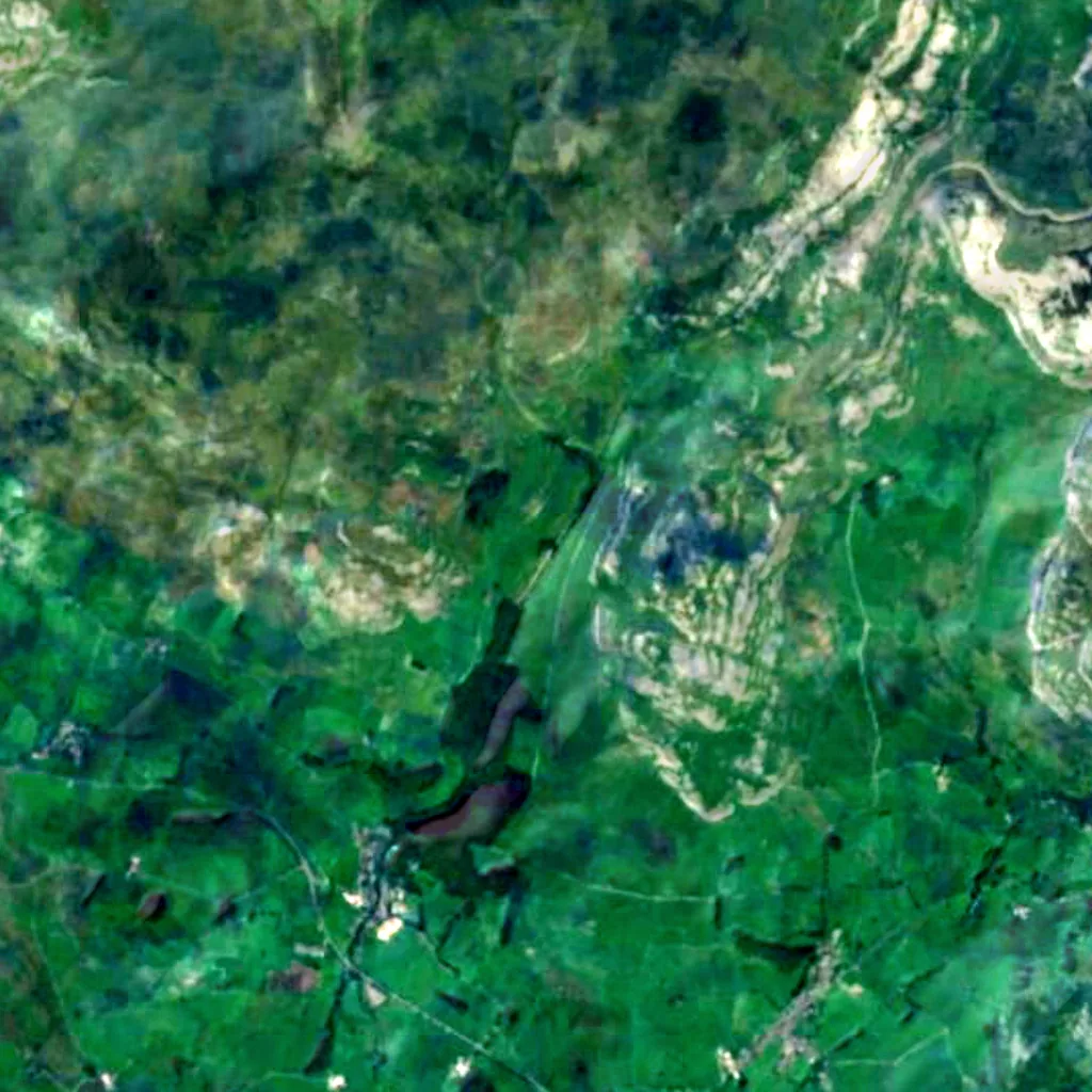 The ground above Ingleborough Cave (Sentinel-2)