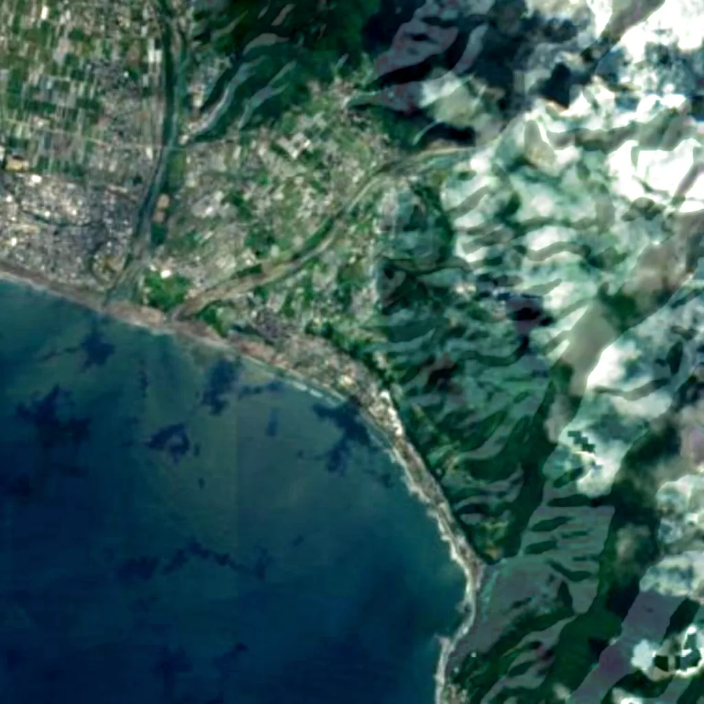 The ground above Iokido Cave (Sentinel-2)